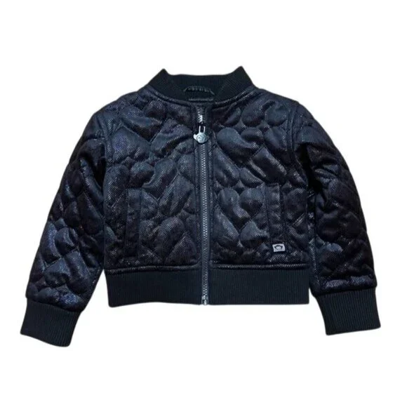 Appaman Nikki Bomber Jacket in Black Hearts